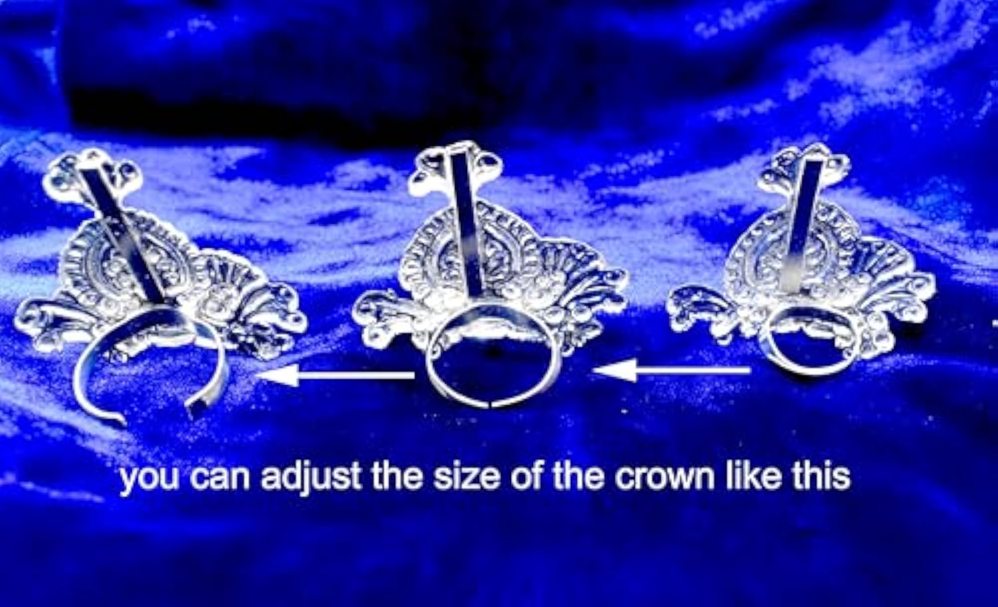 Pure Silver Mukut Crown for Deity Idols, Handcrafted
